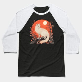 Japanese Fox Kitsune Baseball T-Shirt